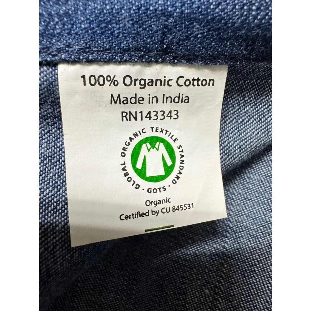 TWISTED WARES 100% Organic Cotton Blue Denim Apron, 